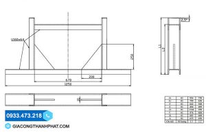 Bản Vẽ Khung Băng Tải #6 Mẫu Tham Khảo