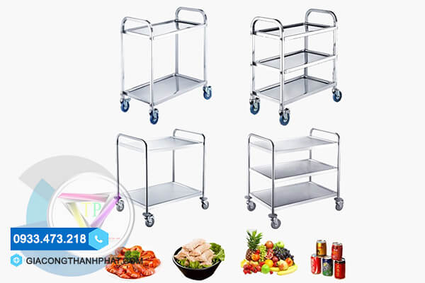 Giá xe đẩy thức ăn inox