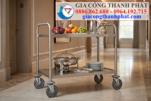 Xe đẩy hàng inox