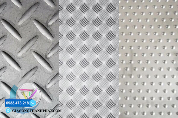 Các kiểu gân tấm inox