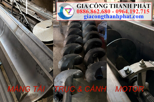 cấu tạo băng tải trục vít