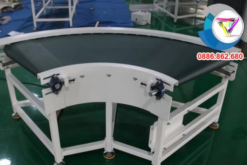 Băng tải góc cong 60 độ