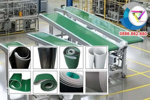 Công ty sản xuất băng tải PVC mặt nhám gai giá rẻ, chất lượng