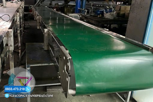 băng tải PVC màu xanh
