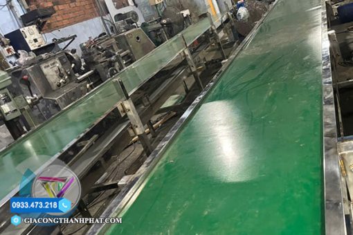 Dây băng tải PVC xanh